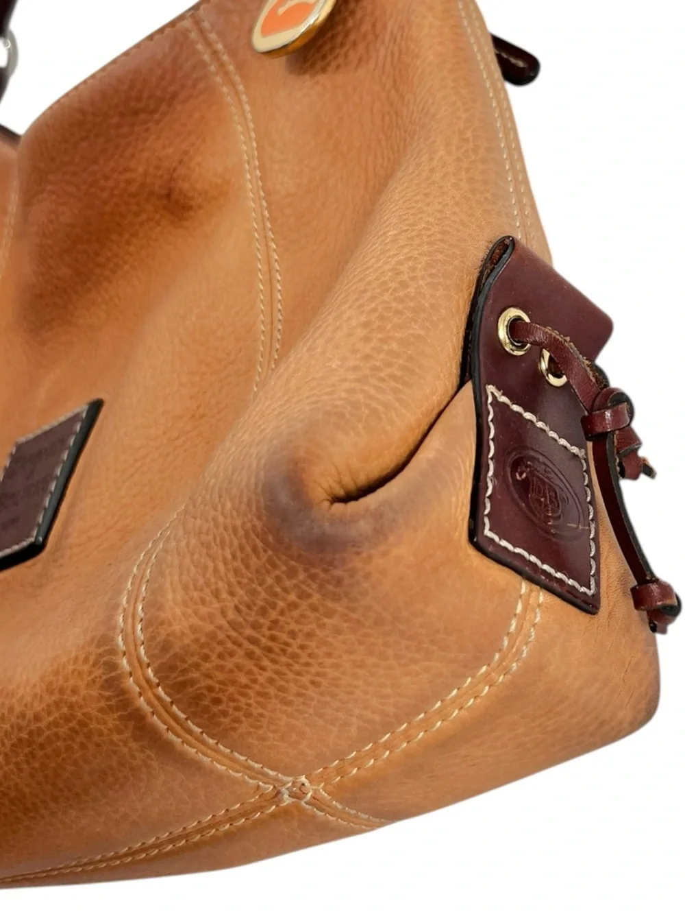 Dooney & Bourke Vintage EAST WEST Leather Hobo Shoulder Bag